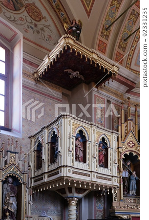 Pulpit in the church of Saint Matthew in Stitar, Croatia Pulpit in the church of Saint Matthew in Stitar, Croatia 92331235