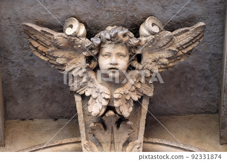 Angel, Church of Saints Vincent and Anastasius at Trevi in Rome, Italy Angel, Church of Saints Vincent and Anastasius at Trevi in Rome, Italy 92331874