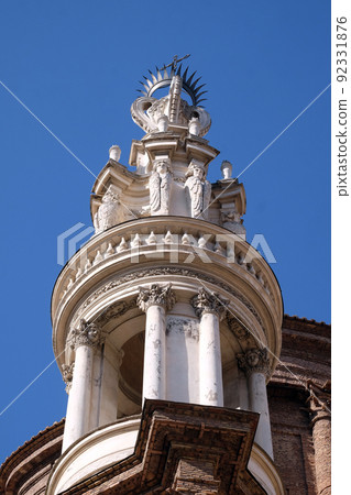 The bell tower of Basilica di Sant Andrea delle Fratte, Rome, Italy The bell tower of Basilica di Sant Andrea delle Fratte, Rome, Italy 92331876