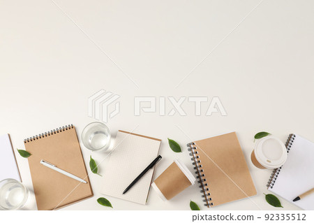 Concept of accessories for office or study, space for text Concept of accessories for office or study, space for text 92335512
