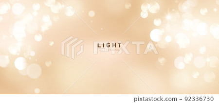 Elegant Golden Bokeh Background Design for festival celebration banner vector illustration 92336730