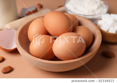 Concept of cooking cake or pie, close up 92336815