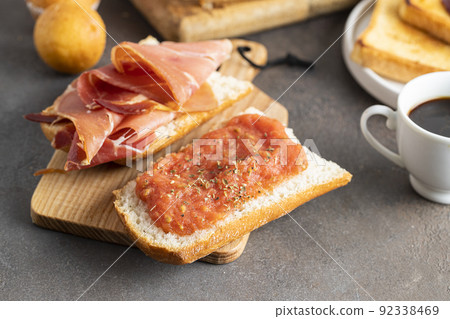 Spanish breakfast concept. Spanish breakfast concept. 92338469