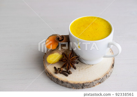 Healthy beverage golden milk Healthy beverage golden milk 92338561