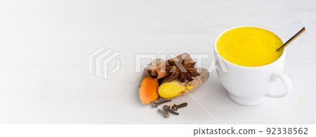 Healthy beverage golden milk Healthy beverage golden milk 92338562