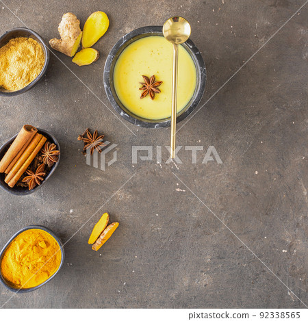 Healthy beverage golden milk Healthy beverage golden milk 92338565