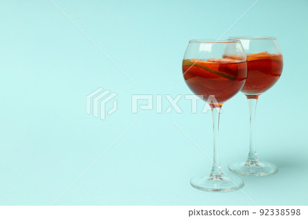 Concept of alcohol drink with Sangria, space for text Concept of alcohol drink with Sangria, space for text 92338598