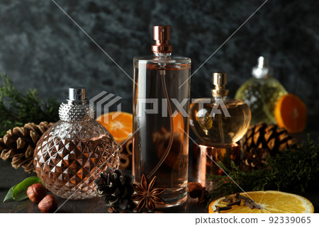 Concept of fragrant flavored perfume, close up 92339065