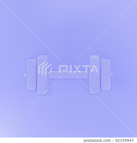 3d Dumbbell icon . Muscle lifting icon, fitness barbell, gym icon, sports equipment symbol. Vector Illustration. 3d Dumbbell icon . Muscle lifting icon, fitness barbell, gym icon, sports equipment symbol. Vector Illustration. 92339943