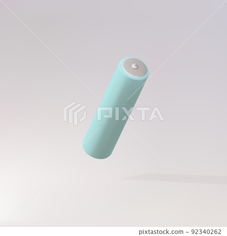 3d Realistic AA Type Battery. Battery Accumulator for vaping. Vector illustration. 92340262