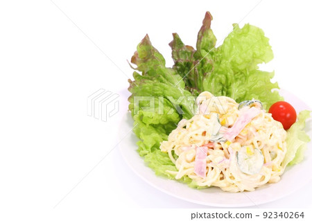 Sara Spa Salad Spaghetti Vegetables Bright background Sara Spa Salad Spaghetti Vegetables Bright background 92340264