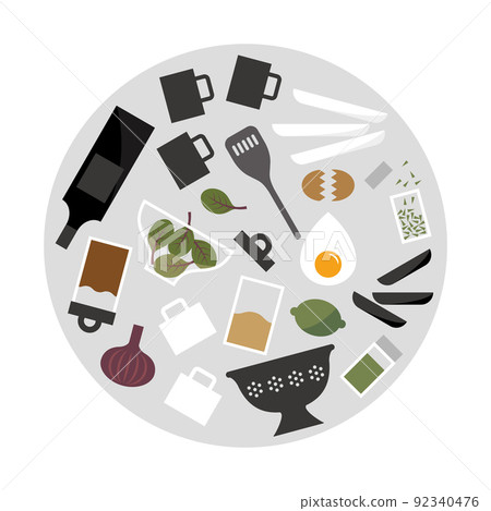 circular cooking image design 92340476