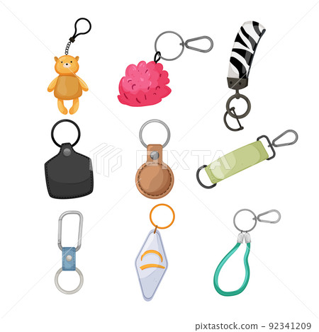 keychain key set cartoon vector illustration 92341209