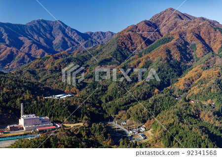 從天義輪看到的鶴鳥山和三峠 92341568