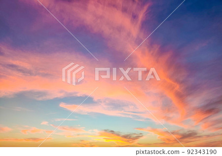 Colorful Sky at Sunset in El Gouna, Egypt Colorful Sky at Sunset in El Gouna, Egypt 92343190