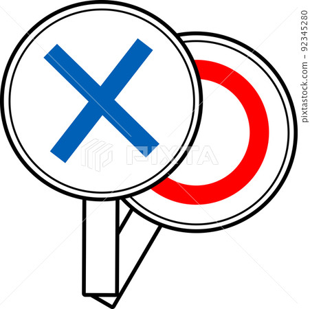 Icon that emphasizes the cross Icon that emphasizes the cross 92345280