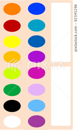 A cute and simple palette of paints A cute and simple palette of paints 92345296