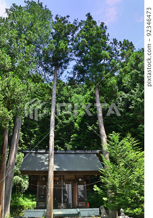 埼玉縣飯能市小瀨戶的能量點，淺間神社的參拜殿 92346473