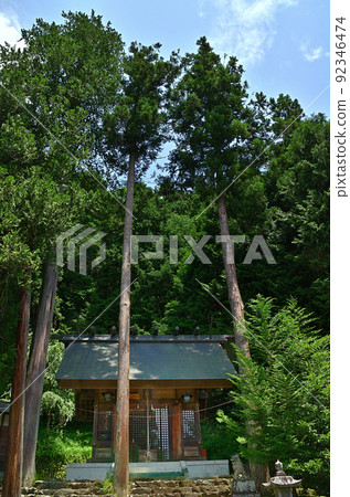 埼玉縣飯能市小瀨戶的能量點，淺間神社的參拜殿 92346474