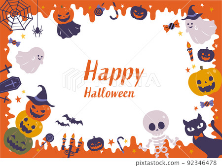 Halloween pumpkin and ghost background Halloween pumpkin and ghost background 92346478