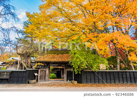 Semboku City, Akita Prefecture Autumn Leaves Kakudate Samurai Residence Street-Aoyagi Family- 92346886