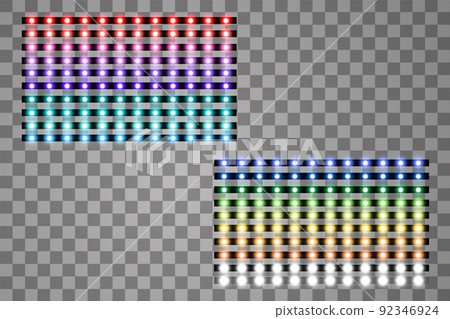 Shining led vector stripes, neon illumination... - Stock Illustration ...