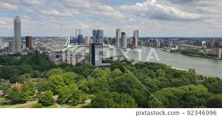 Rotterdam panorama view from the Euromast tower 92346996