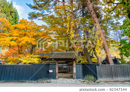 Semboku City, Akita Prefecture Autumn Leaves Kakudate Samurai Residence Street-Iwahashi Family- Semboku City, Akita Prefecture Autumn Leaves Kakudate Samurai Residence Street-Iwahashi Family- 92347144