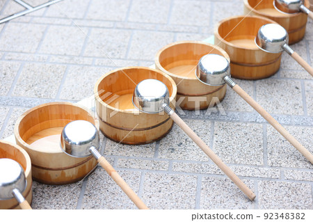 Preparation for sprinkling water in summer 92348382