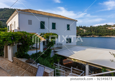 White house of the Durell family on the island of Corfu White house of the Durell family on the island of Corfu 92349873