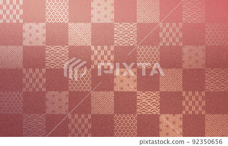 Autumn, Japanese pattern, checkered pattern,... - Stock Illustration ...