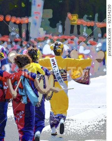 Summer Festival Morioka Sansa Odori Wadaiko 92354230