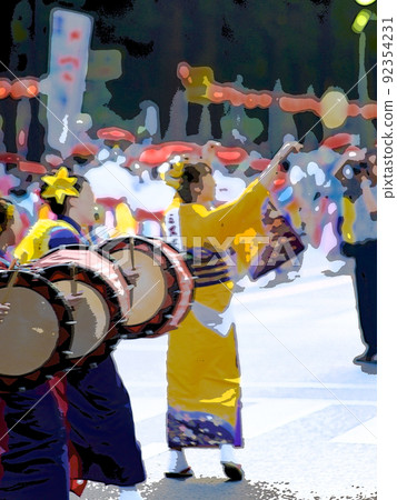 Summer Festival Morioka Sansa Odori Wadaiko 92354231