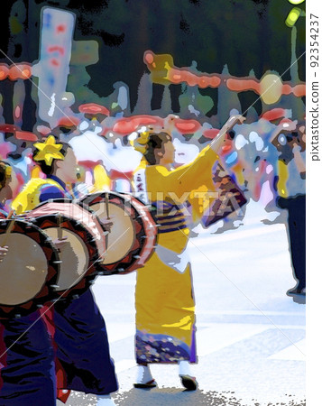 Summer Festival Morioka Sansa Odori Wadaiko 92354237