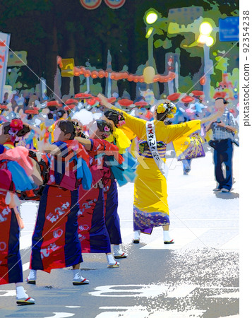 Summer Festival Morioka Sansa Odori Wadaiko 92354238
