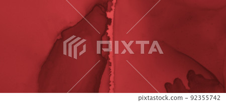 Grunge Blood Background. Rose Ink Banner. 92355742