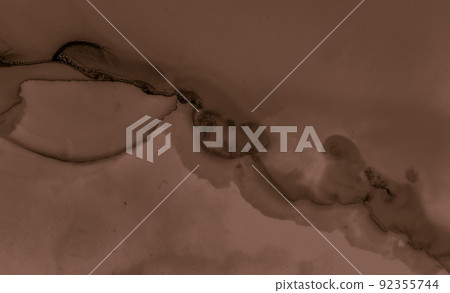 Liquid Chocolate Texture. Brown Coffee 92355744