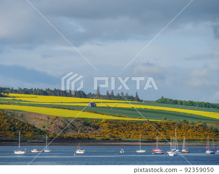 the scotish coast and a castle in the highlands the scotish coast and a castle in the highlands 92359050