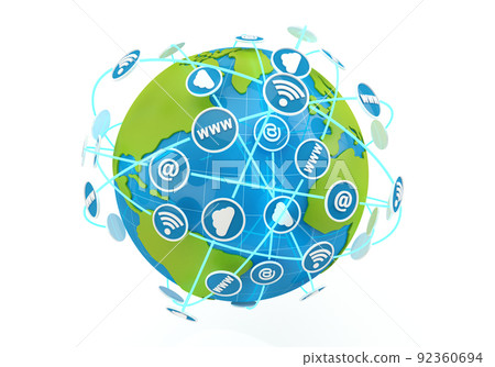 A globe is isolated on a white background. - Stock Illustration ...