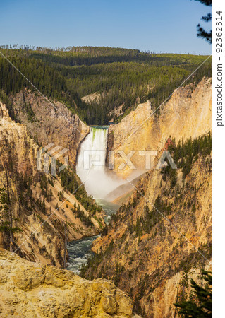 Lower Falls of the Yellowstone in Yellowstone National Park 92362314