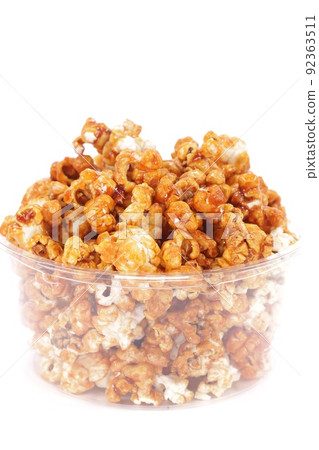爆米花焦糖味明亮背景 爆米花焦糖味明亮背景 92363511