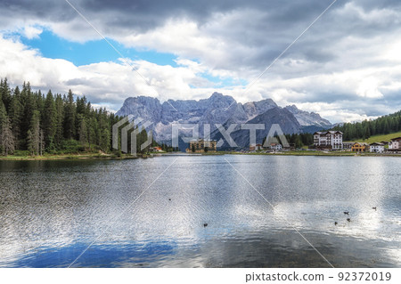 Lake misurina and mount sorapis Lake misurina and mount sorapis 92372019