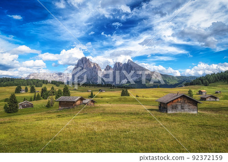Alpe di siusi alpine meadows Alpe di siusi alpine meadows 92372159