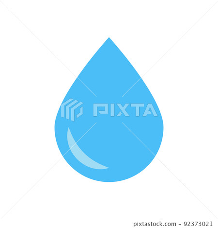Water drop vector icon on white background - Stock Illustration ...