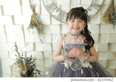 Smile girl in dress Smile girl in dress 92374402
