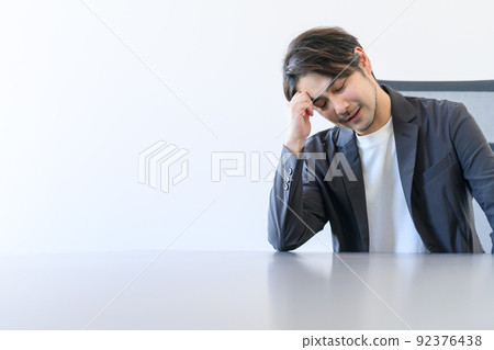 worry, business man, office worker 92376438