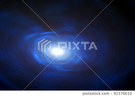Background material with the image of a warp in outer space (image of a wormhole) 92376610