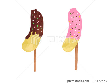 Festival chocolate banana and strawberry chocolate banana Festival chocolate banana and strawberry chocolate banana 92377447