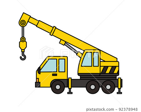 Crane car / working vehicle illustration 92378948