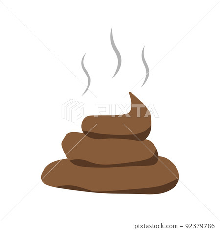 Poop vector icon isolated on white background 92379786